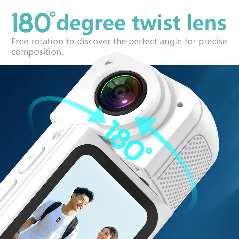 Xiaomi Youpin 1.47" IPS Screen Action Camera 2.7K Video Thumb Camera with 180°Rotatable Lens Support Wi-Fi Magnetic Attachments