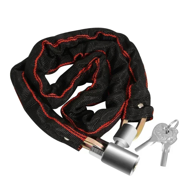 Bicycle Lock Extra Long Thickened Anti-Theft Chain Lock Bicycles Electric Vehicles Password Protection Mountain Bike Lock Lock - You Offer