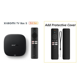 Global Version Xiaomi TV Box S 3rd Gen 4K Ultra HD Bluetooth 5.2 Wifi6 Android TV Google TV Google Assistant Smart Media TV Play