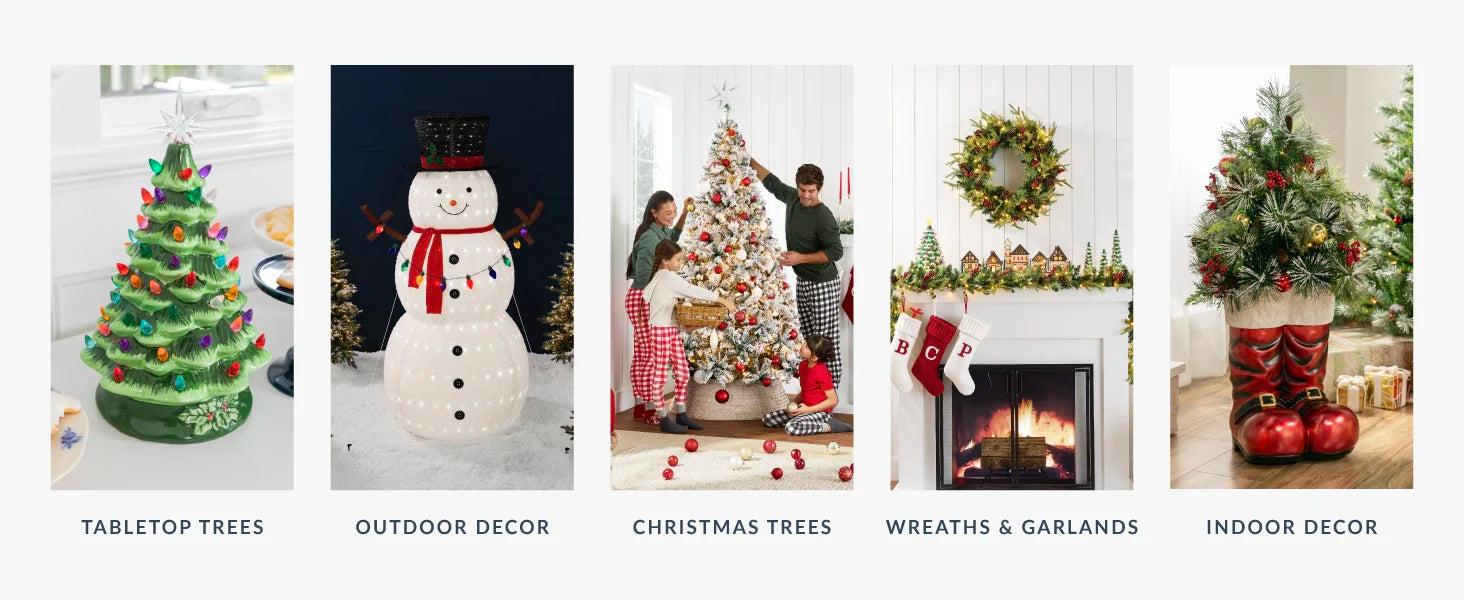 7.5ft Premium Artificial Spruce Christmas Tree - Unlit, Realistic Look, Dense Branches, Easy Assembly & Metal Base