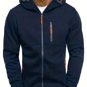 New Oversized Men'S Autumn And Winter Sports Fitness Jackets, Casual Hooded Cardigans.