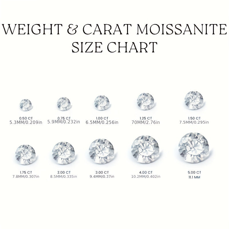 Moissanite Engagement Ring 925 Sterling Silver Finger Ring Eternity CZ Small Engagement Ring