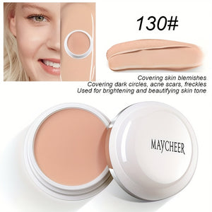 2 Tone High Coverage Concealer Cream, Concealer For Dark Circles Acne Marks Spot Freckles Blemishes, Long Wear Waterproof Liquid Foundation Cream Contain Plant Squalane