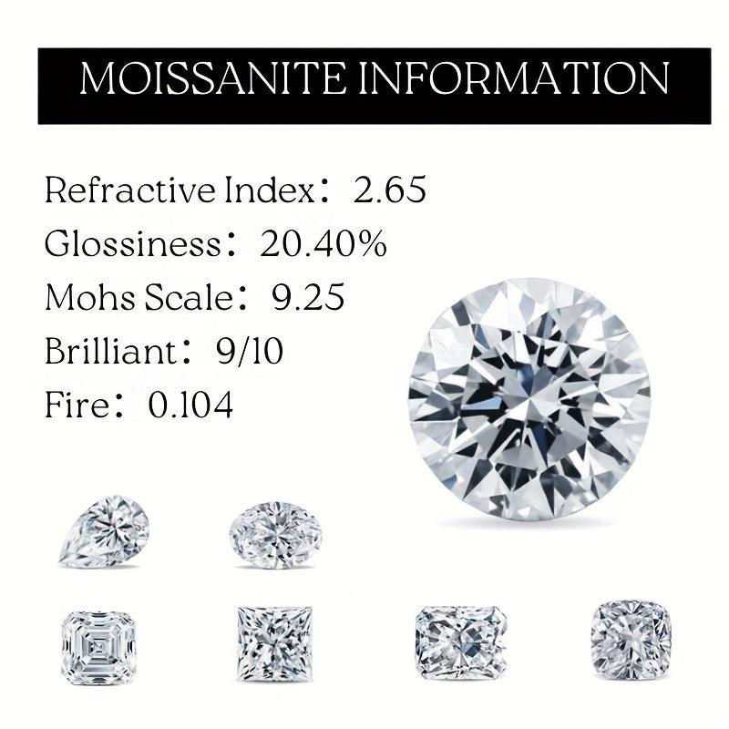 Moissanite Engagement Ring 925 Sterling Silver Finger Ring Eternity CZ Small Engagement Ring