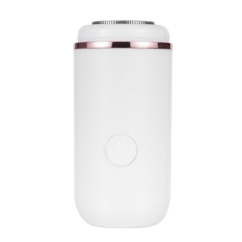 Compact USB-Charged Mini Electric Shaver: One-Touch, Durable Stainless Steel, Floating Head, Long Battery Life, Washable