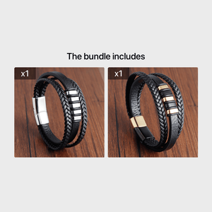 New Fashion Trendy Men's Simple Braided Multi-Layer Bracelet Jewelry, Bracelet For Men High Quality