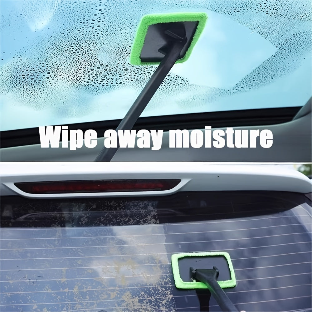 Car Window Cleaning Brush Kit for Windshield Cleaning Tools, Interior Car Wiper with Long Handle, Automotive Accessories.
