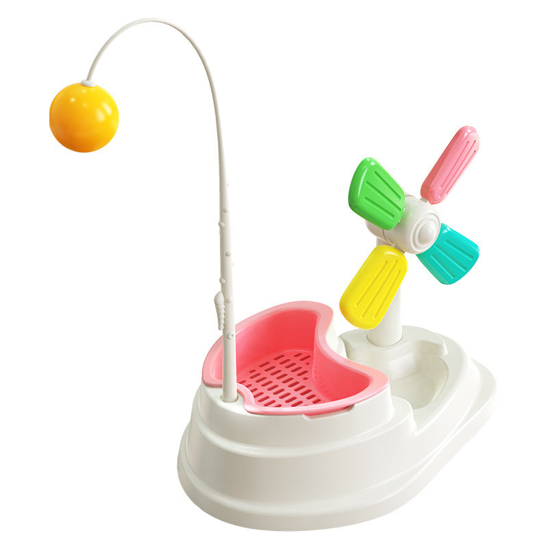 Windmill Funny Cat Stick Toy Desktop Grass Box Pet Toys - You Offer