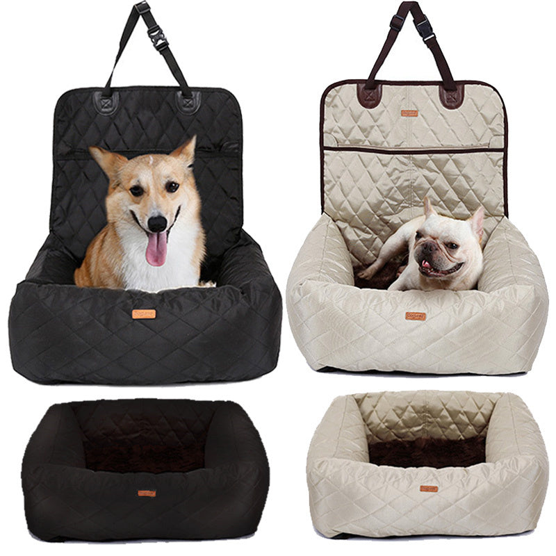 2 In 1 Pet Dog Carrier Folding Car Seat Pad Thickened Multi-purpose Pet Bed Dog Car Mattress Pets Supplies - You Offer