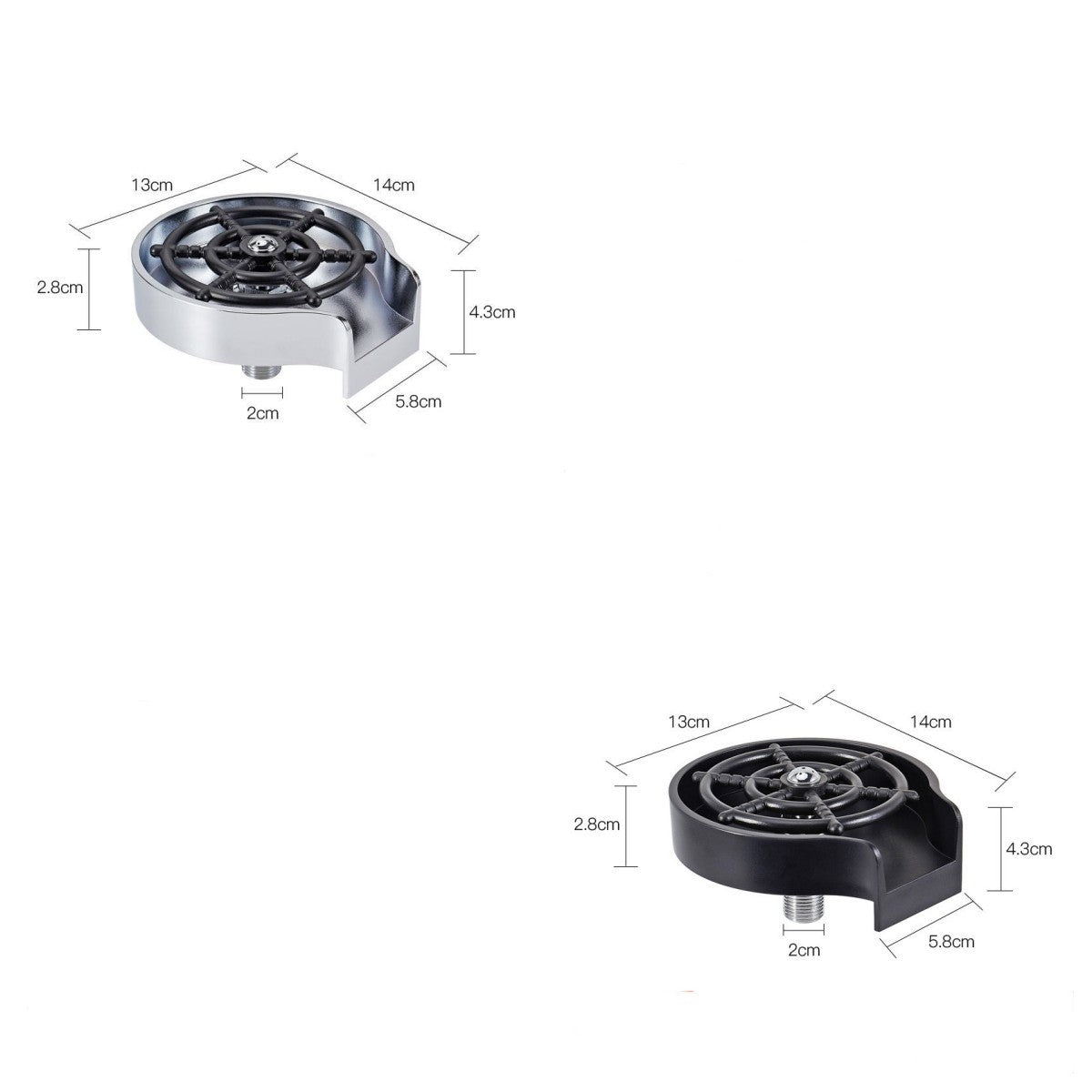Bar Counter Cup Washer Sink High-pressure Spray Automatic Faucet Coffee Pitcher Wash Cup Tool Kitchen - You Offer