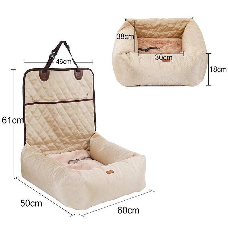 2 In 1 Pet Dog Carrier Folding Car Seat Pad Thickened Multi-purpose Pet Bed Dog Car Mattress Pets Supplies - You Offer