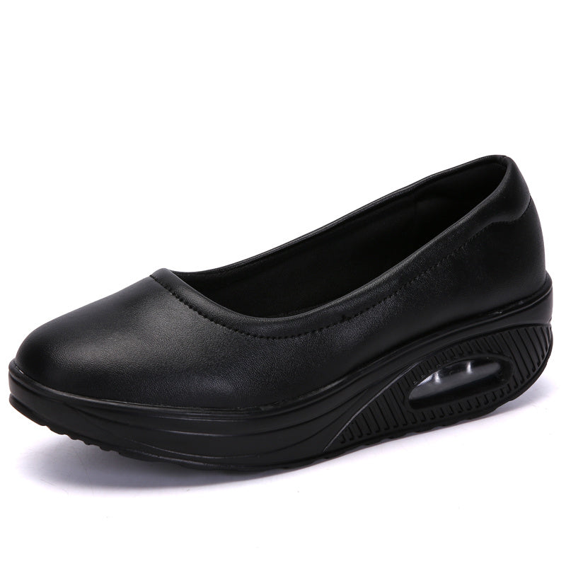 Comfy All-Season Women's Nursing Shoes with Air Cushion Support, Non-Slip Sole, Easy Slip-On Design