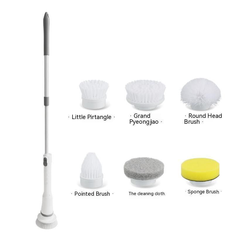 Electric Scrubber Cleaning Wall Long Handle Elbow Telescopic Multifunction Cleaning Brush - You Offer