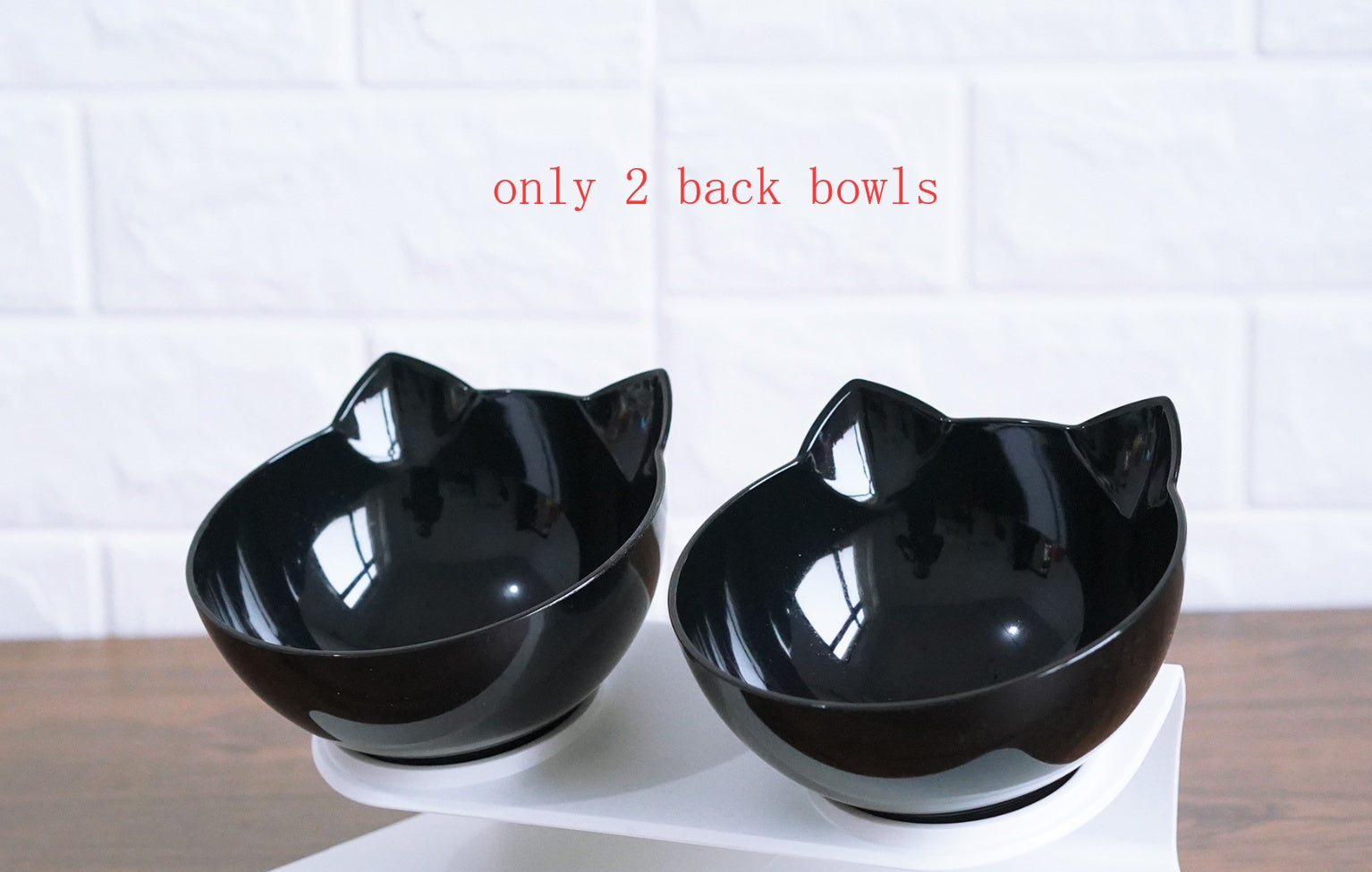 New Inclined Food Cat Ear Oblique Mouth Transparent Single Pet Bowl - You Offer