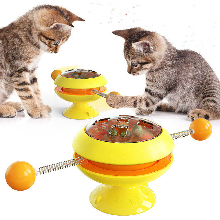 Rotatable Cat Toys Supplies With Catnip Interactive Training Toys For Cats Kitten Cat Accessories Pet Products - You Offer