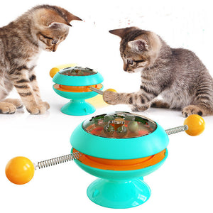 Rotatable Cat Toys Supplies With Catnip Interactive Training Toys For Cats Kitten Cat Accessories Pet Products - You Offer