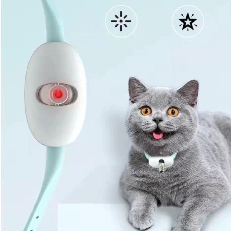 Automatic Cat Toy Smart Laser Teasing Cat Collar Electric USB Charging Kitten Amusing Toys Interactive Training Pet Items - You Offer