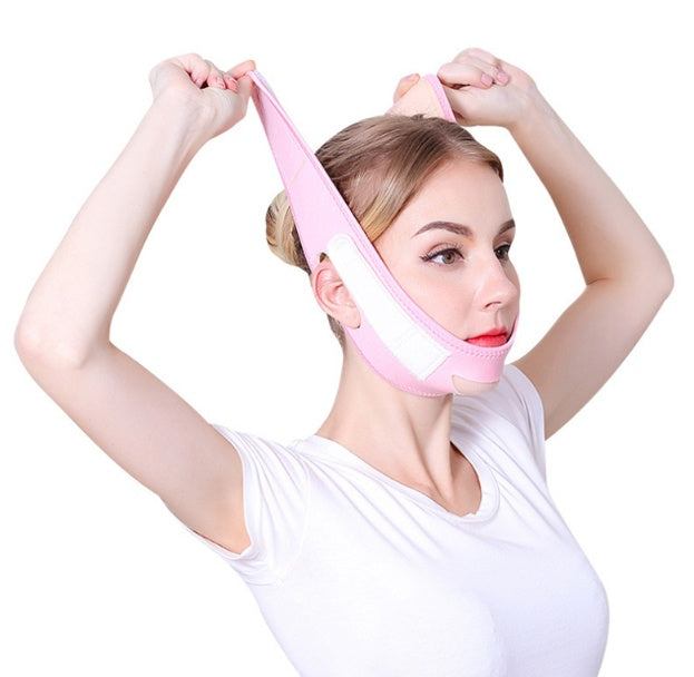 Face Slim V-Line Lift Up Mask Cheek Chin Neck Slimming Thin Belt Strap Beauty Delicate Facial Thin Face Mask Slimming Bandage - You Offer