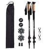2pcs Durable Telescopic Multifunctional Aluminum Trekking Pole - Perfect for Mountaineering, Hiking, Camping, Fishing & Outdoor Activities!
