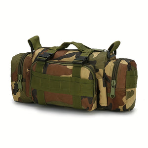 [Tactical Multi Tool Waist Pack] Tactical Multi-Tool Waist Pack - Black, Zippered, Durable Polyamide Fabric, Ideal for Cycling, Hiking, and Outdoor Activities, Outdoor Gear | Zippered Waist Pack | Adjustable Strap, Utility Wa