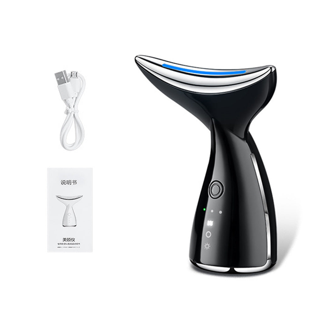 EMS Microcurrent Neck Face Beauty Device With 3 Colors LED Photon Therapy Skin Tighten Reduce Double Chin Face Lifting Devices - You Offer