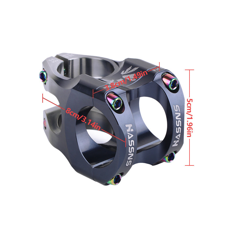 HASSNS Ultra-Light Hollow CNC Aluminum Alloy 35mm Mountain Bike Stem - Enhance Your Cycling Performance with Lightweight and Durable Handlebar Accessory