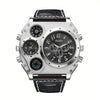 Men's Quartz Watch, Multi Dial With Compass, Casual Watch For Men, Ideal choice for Gifts