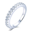 Moissanite Engagement Ring 925 Sterling Silver Finger Ring Eternity CZ Small Engagement Ring