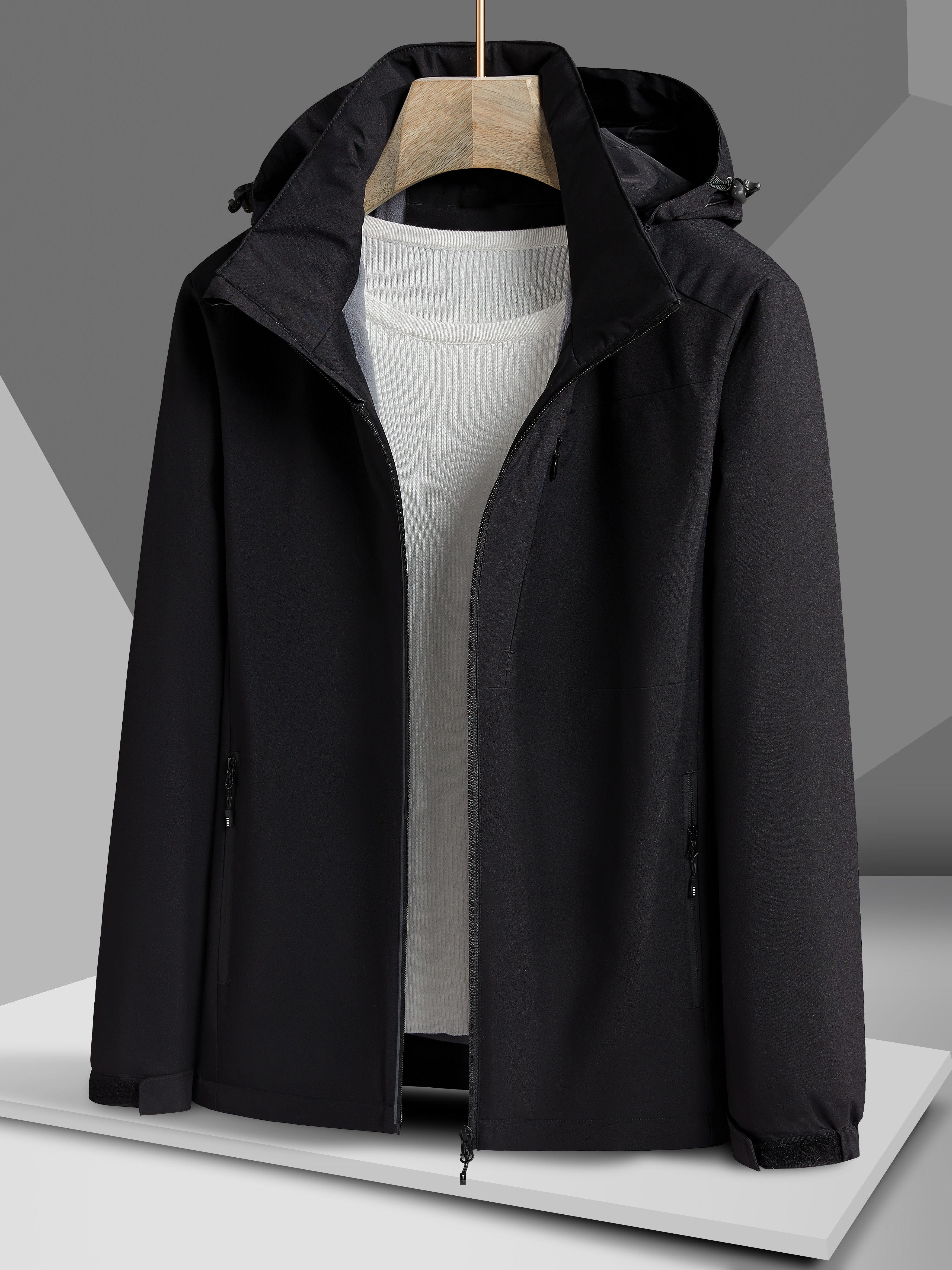 Women's Autumn and Winter Outdoor Sports Casual Warm Fleece Lined Windproof Stand Collar Jacket