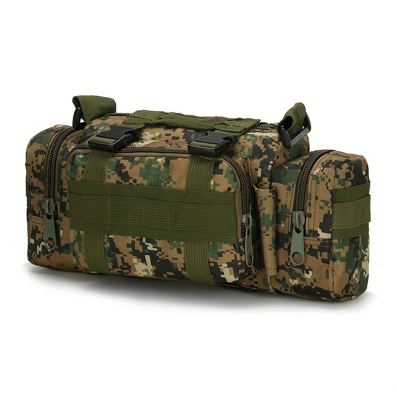 [Tactical Multi Tool Waist Pack] Tactical Multi-Tool Waist Pack - Black, Zippered, Durable Polyamide Fabric, Ideal for Cycling, Hiking, and Outdoor Activities, Outdoor Gear | Zippered Waist Pack | Adjustable Strap, Utility Wa