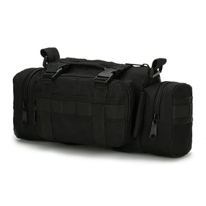 [Tactical Multi Tool Waist Pack] Tactical Multi-Tool Waist Pack - Black, Zippered, Durable Polyamide Fabric, Ideal for Cycling, Hiking, and Outdoor Activities, Outdoor Gear | Zippered Waist Pack | Adjustable Strap, Utility Wa
