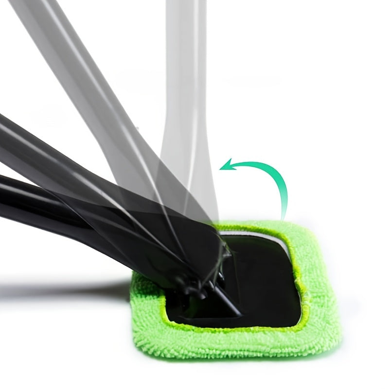 Car Window Cleaning Brush Kit for Windshield Cleaning Tools, Interior Car Wiper with Long Handle, Automotive Accessories.