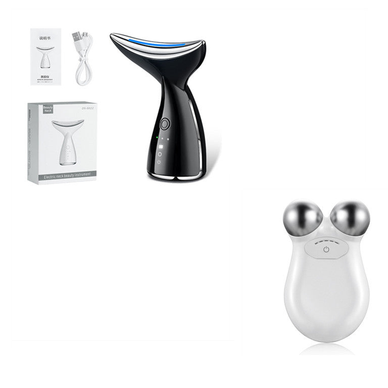 EMS Microcurrent Neck Face Beauty Device With 3 Colors LED Photon Therapy Skin Tighten Reduce Double Chin Face Lifting Devices - You Offer