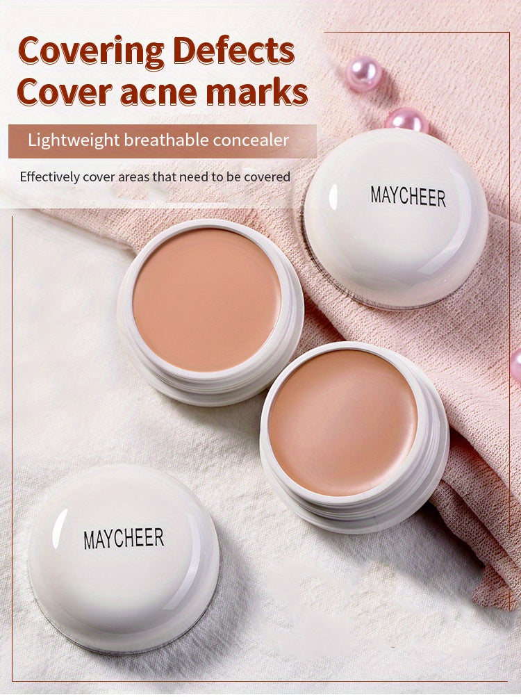 2 Tone High Coverage Concealer Cream, Concealer For Dark Circles Acne Marks Spot Freckles Blemishes, Long Wear Waterproof Liquid Foundation Cream Contain Plant Squalane
