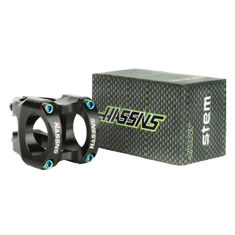 HASSNS Ultra-Light Hollow CNC Aluminum Alloy 35mm Mountain Bike Stem - Enhance Your Cycling Performance with Lightweight and Durable Handlebar Accessory