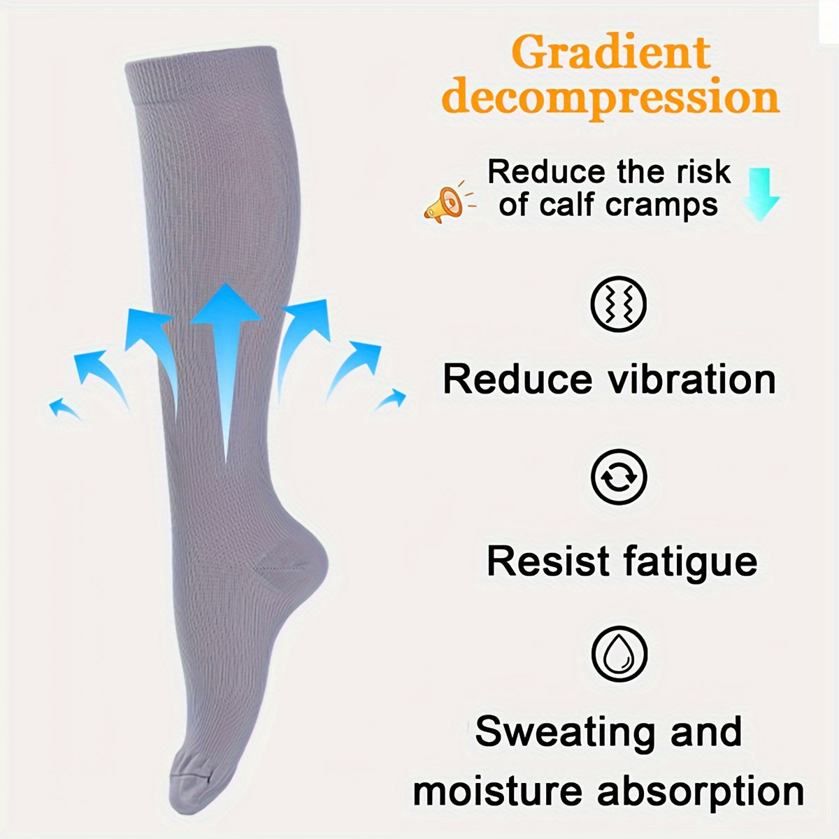 4 Pairs Stocking Compression Socks For Men