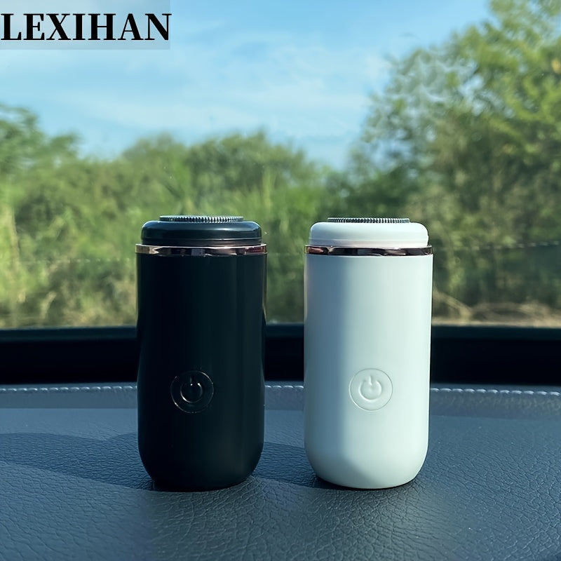 Compact USB-Charged Mini Electric Shaver: One-Touch, Durable Stainless Steel, Floating Head, Long Battery Life, Washable