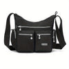 Unisex Square Bag Messenger Bag Multi-Pocket Lightweight Travel Shoulder Crossbody Bag for Men and Women