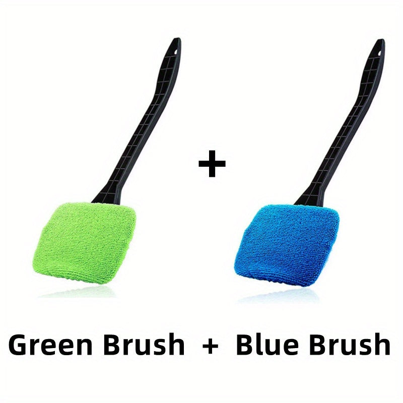 Car Window Cleaning Brush Kit for Windshield Cleaning Tools, Interior Car Wiper with Long Handle, Automotive Accessories.