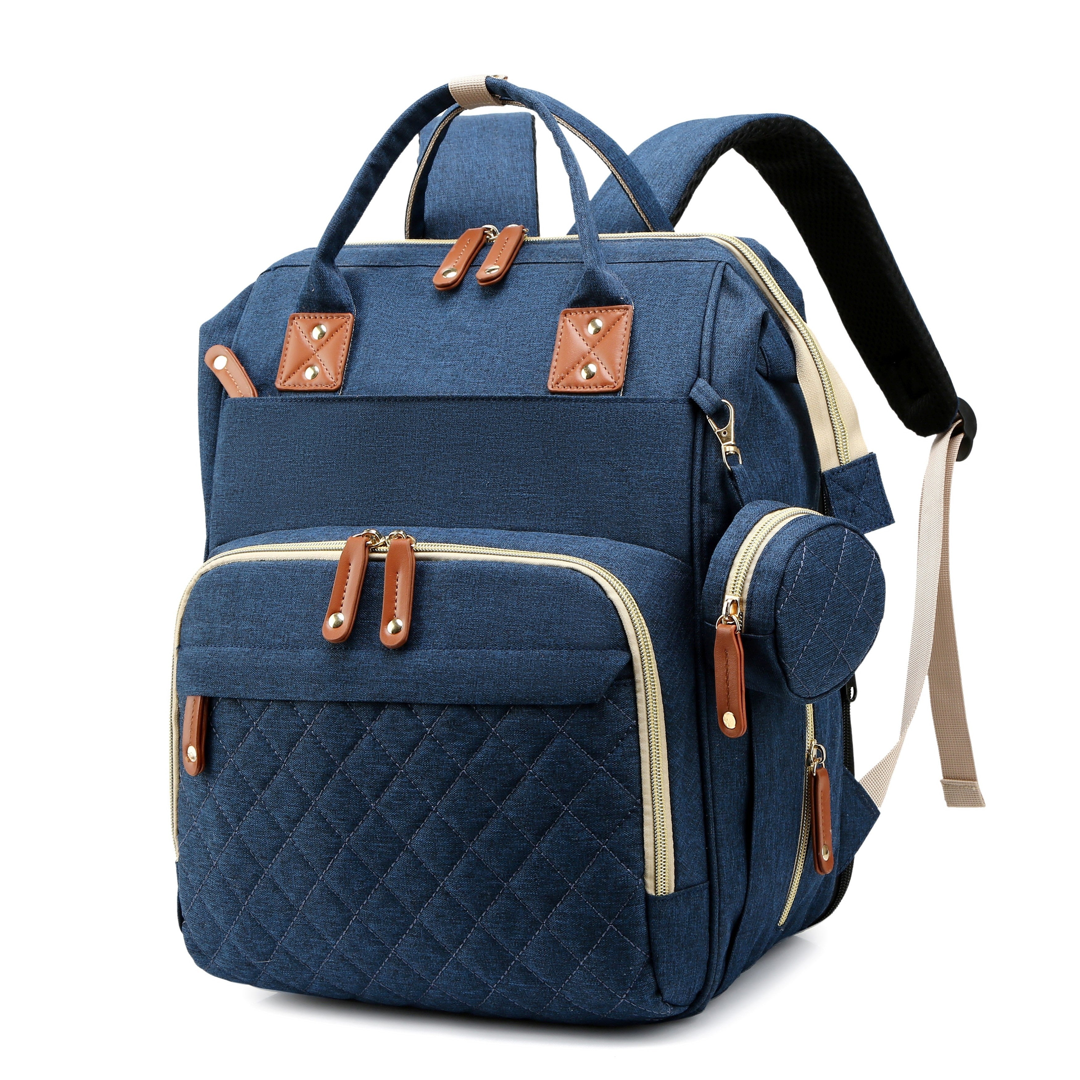 [Diaper Bag Backpack] Lamroro Diaper Bag Backpack, Bags for Boys Girls, Diaper Backpack Bag with a changing station, Multifunction Large Travel Back Pack, Registry Search, Essential Gifts