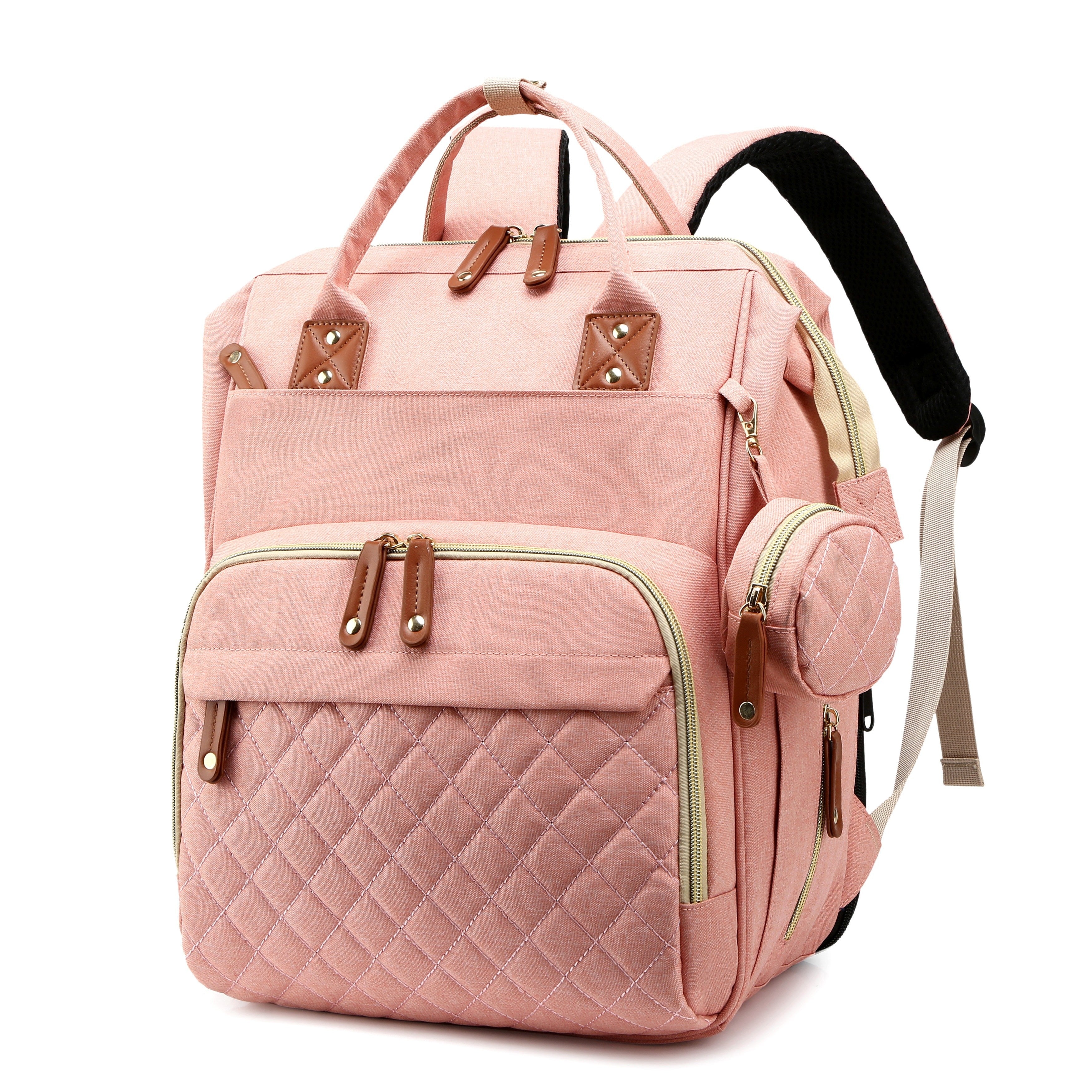 [Diaper Bag Backpack] Lamroro Diaper Bag Backpack, Bags for Boys Girls, Diaper Backpack Bag with a changing station, Multifunction Large Travel Back Pack, Registry Search, Essential Gifts