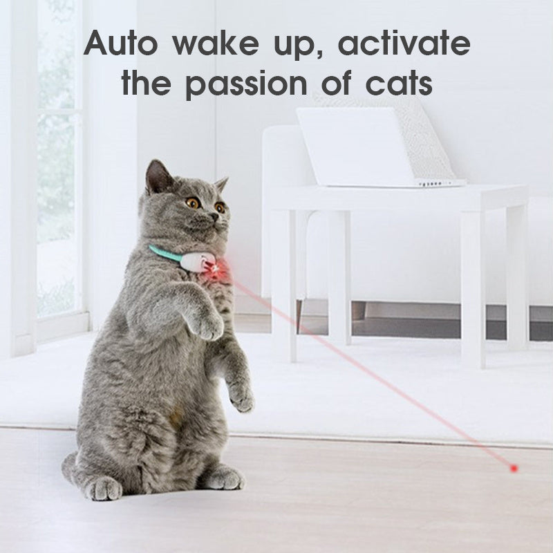 Automatic Cat Toy Smart Laser Teasing Cat Collar Electric USB Charging Kitten Amusing Toys Interactive Training Pet Items - You Offer