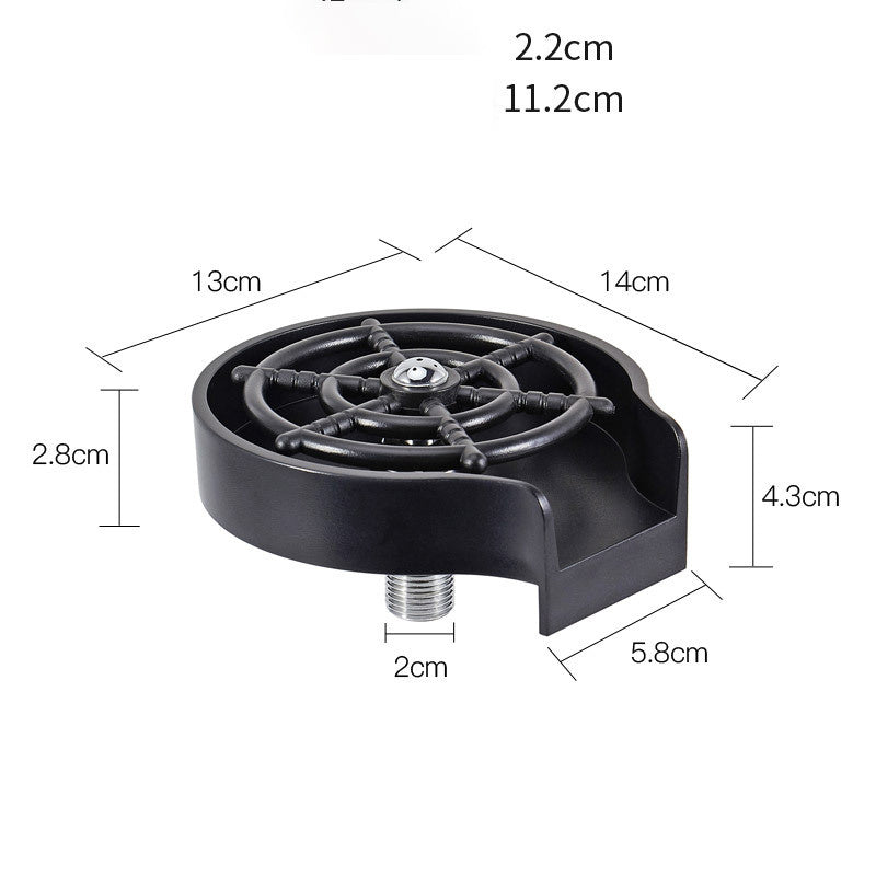 Bar Counter Cup Washer Sink High-pressure Spray Automatic Faucet Coffee Pitcher Wash Cup Tool Kitchen - You Offer