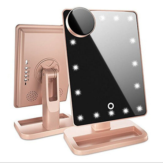 LED BLUETOOTH SPEAKER 10X MAGNIFYING MAKEUP MIRROR - You Offer