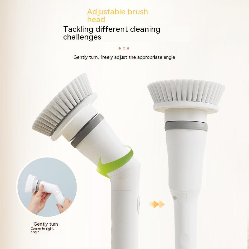Electric Scrubber Cleaning Wall Long Handle Elbow Telescopic Multifunction Cleaning Brush - You Offer
