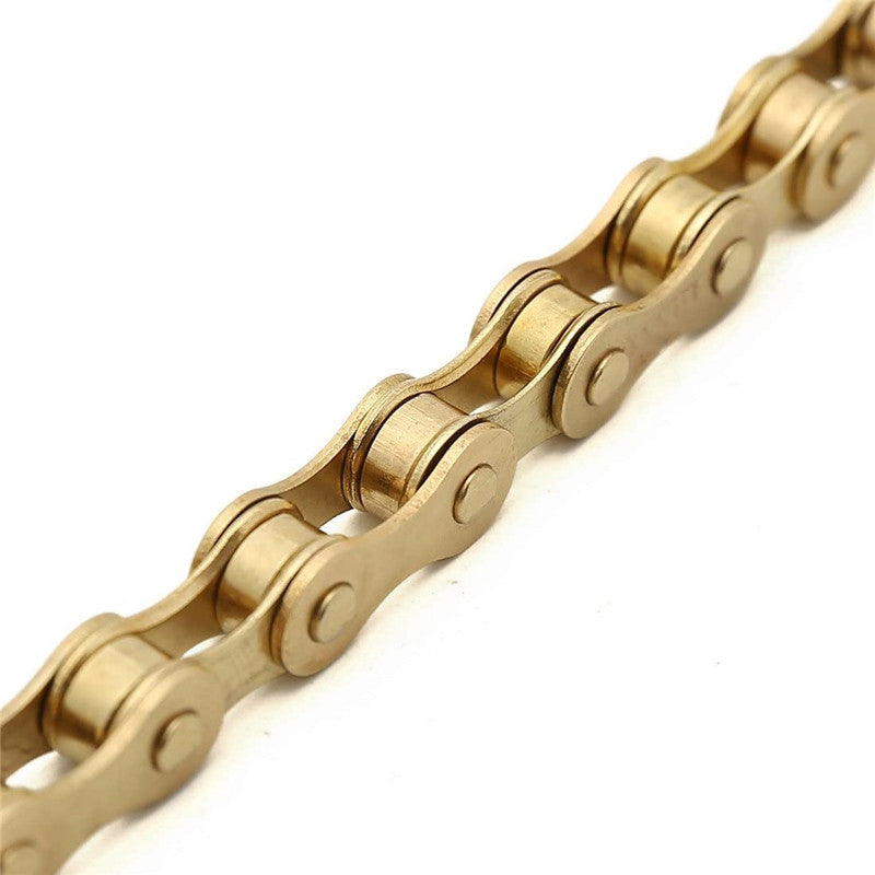 ZHIQIU High-Tensile Bike Chain - 104-Link Seamless System for Rust-Proof, Effortless Riding - Perfect 1/2 x 1/8 Size for Smooth, Quiet Journeys