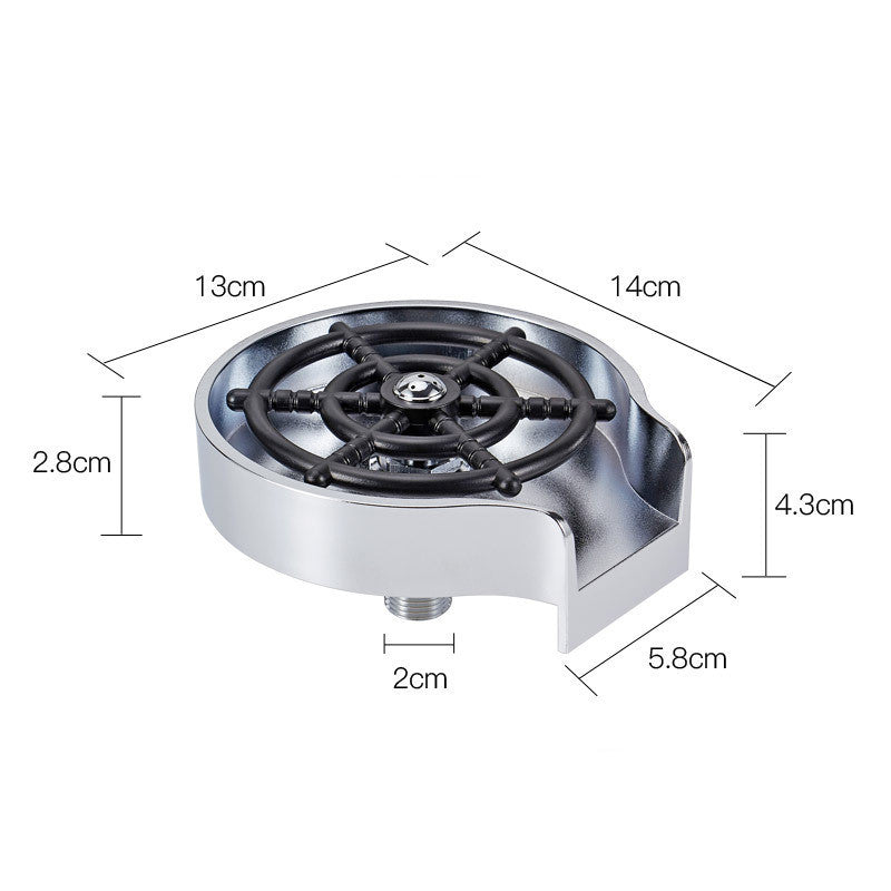 Bar Counter Cup Washer Sink High-pressure Spray Automatic Faucet Coffee Pitcher Wash Cup Tool Kitchen - You Offer