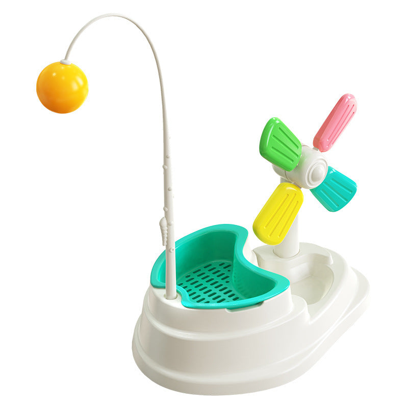 Windmill Funny Cat Stick Toy Desktop Grass Box Pet Toys - You Offer