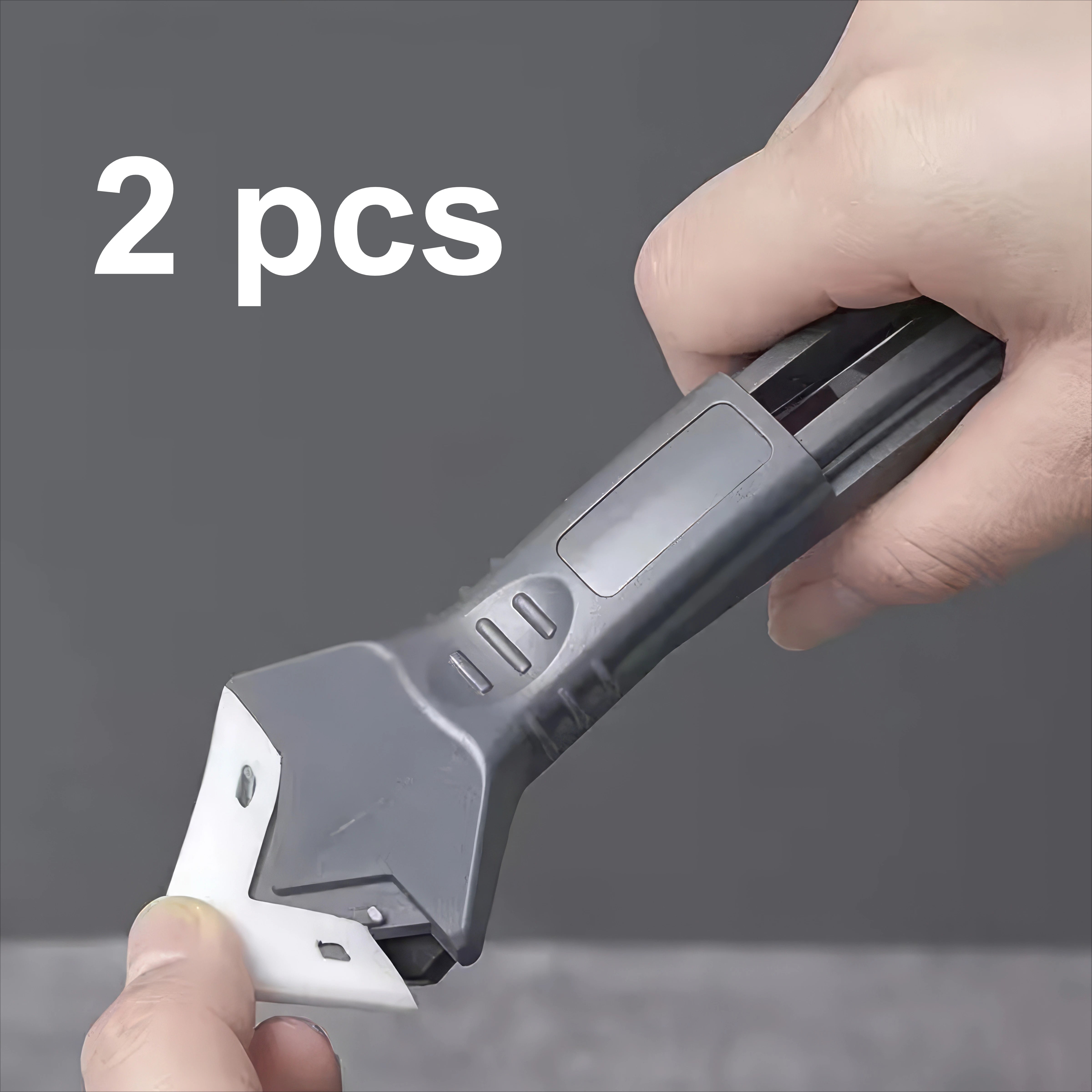 1/2 Piece Five in One Sealant Removal Tool Black, Easy To Grip, Durable Tool, Suitable for Bathroom, Kitchen Floor, Windows