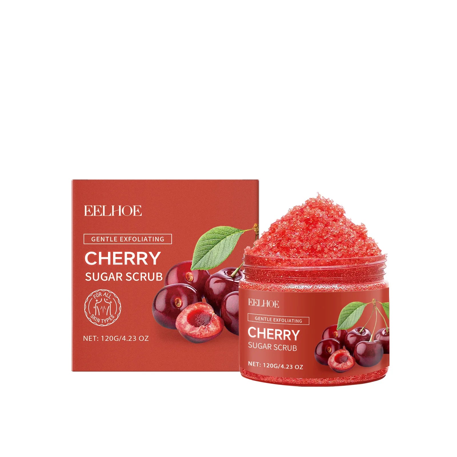 Eelhoe 120g Sugar Body Exfoliating Scrub Cleaning Skin Oil Control Remove Dead Skin Repair Rough Nourishing Smooth Skin Scrub